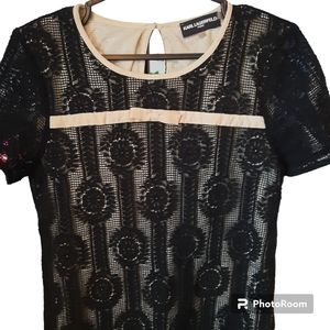 Karl Lagerfeld luxury short sleeve sweater women